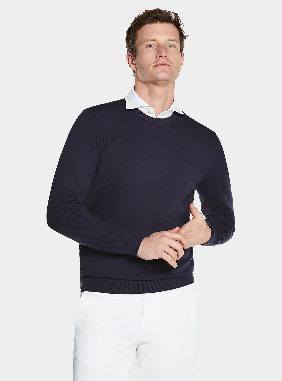 Maglia girocollo in puro cotone