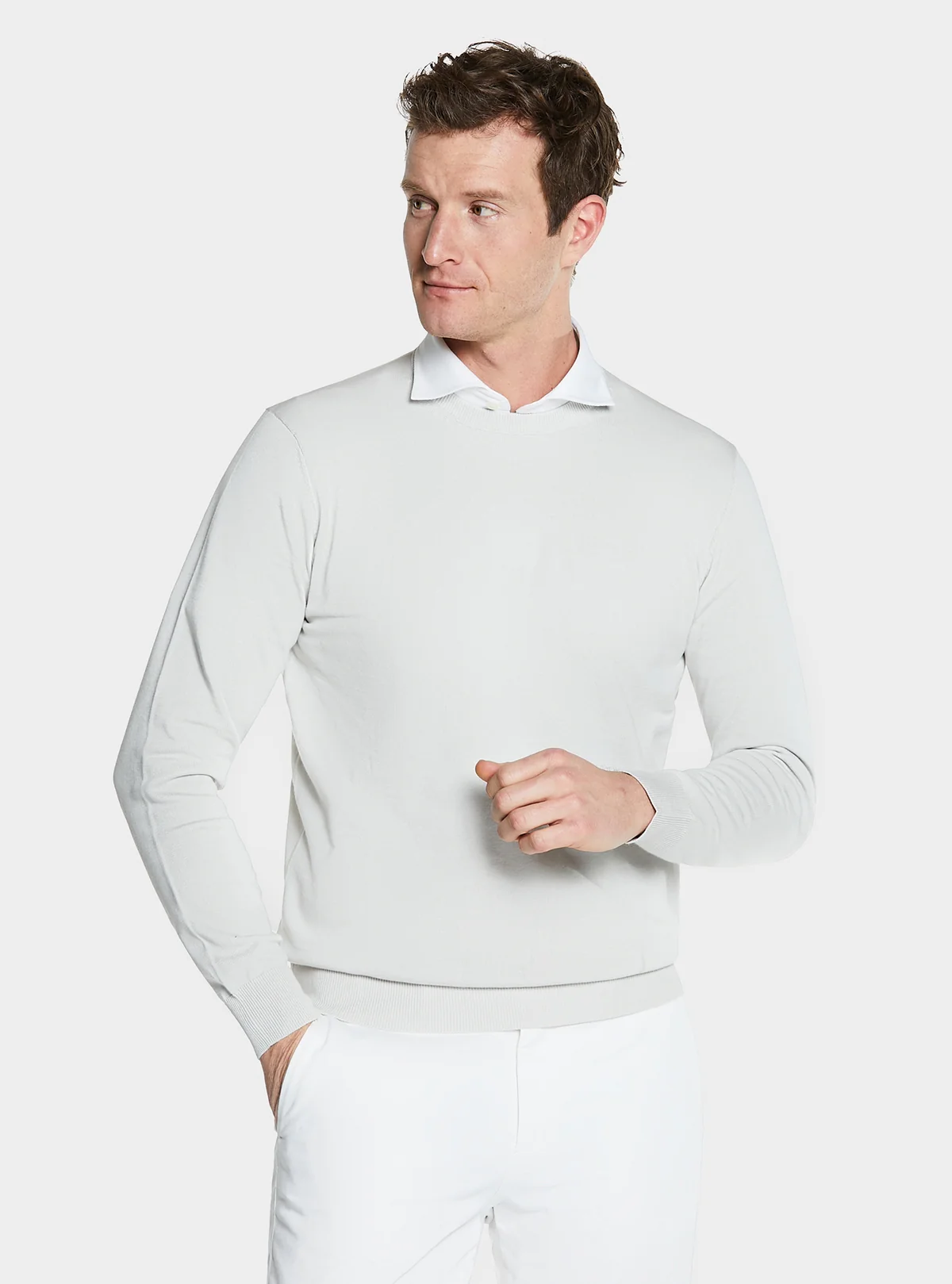 Maglia girocollo in puro cotone