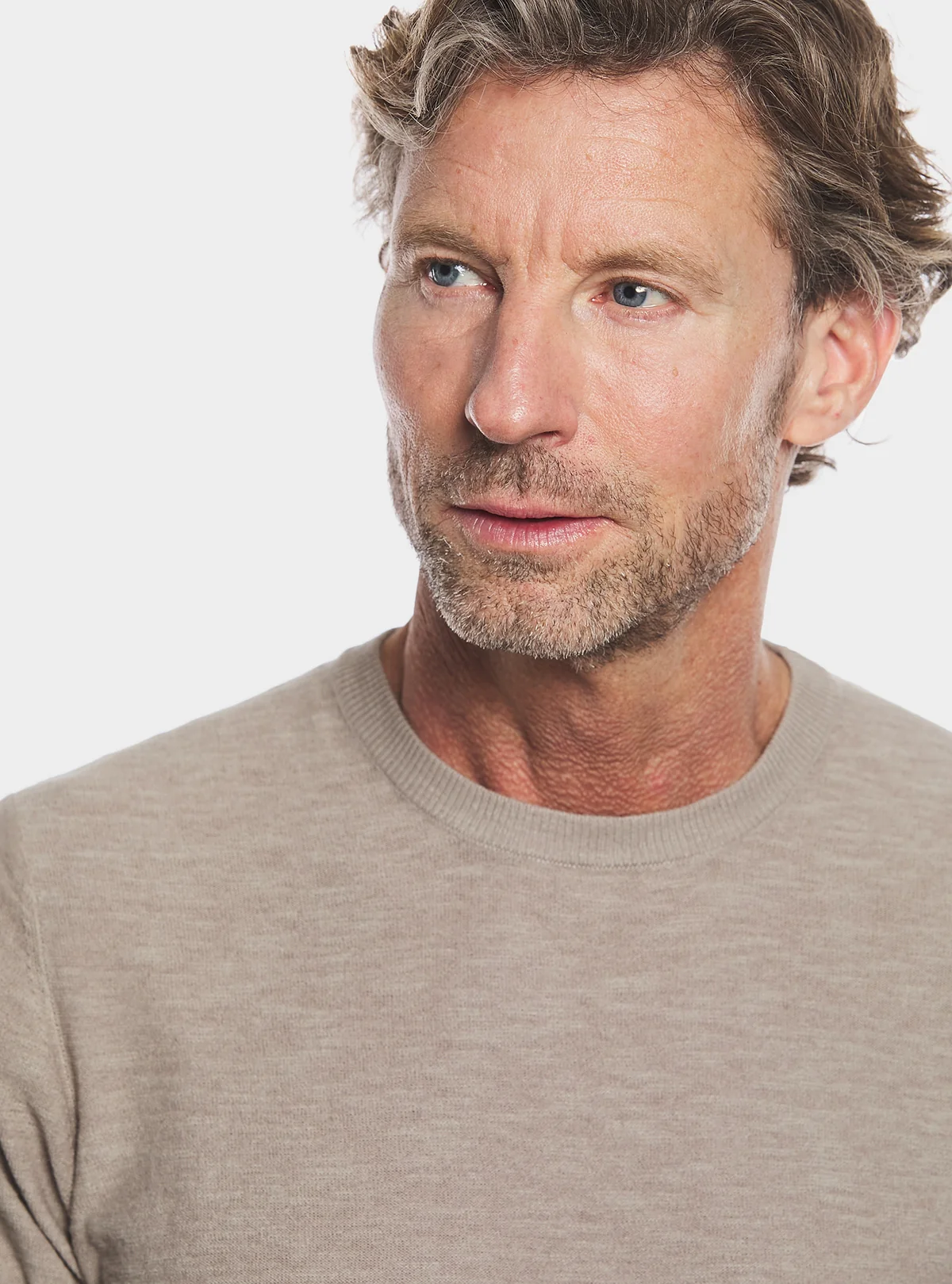 Maglia girocollo in cotone lino - Image 3