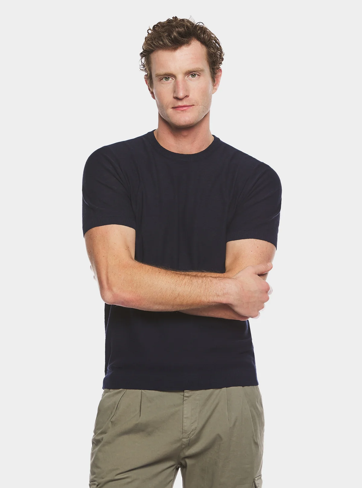 Maglia girocollo in cotone lino - Image 3