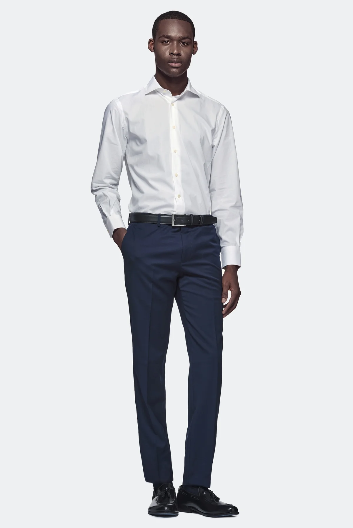 Pantalone in misto lana elastico