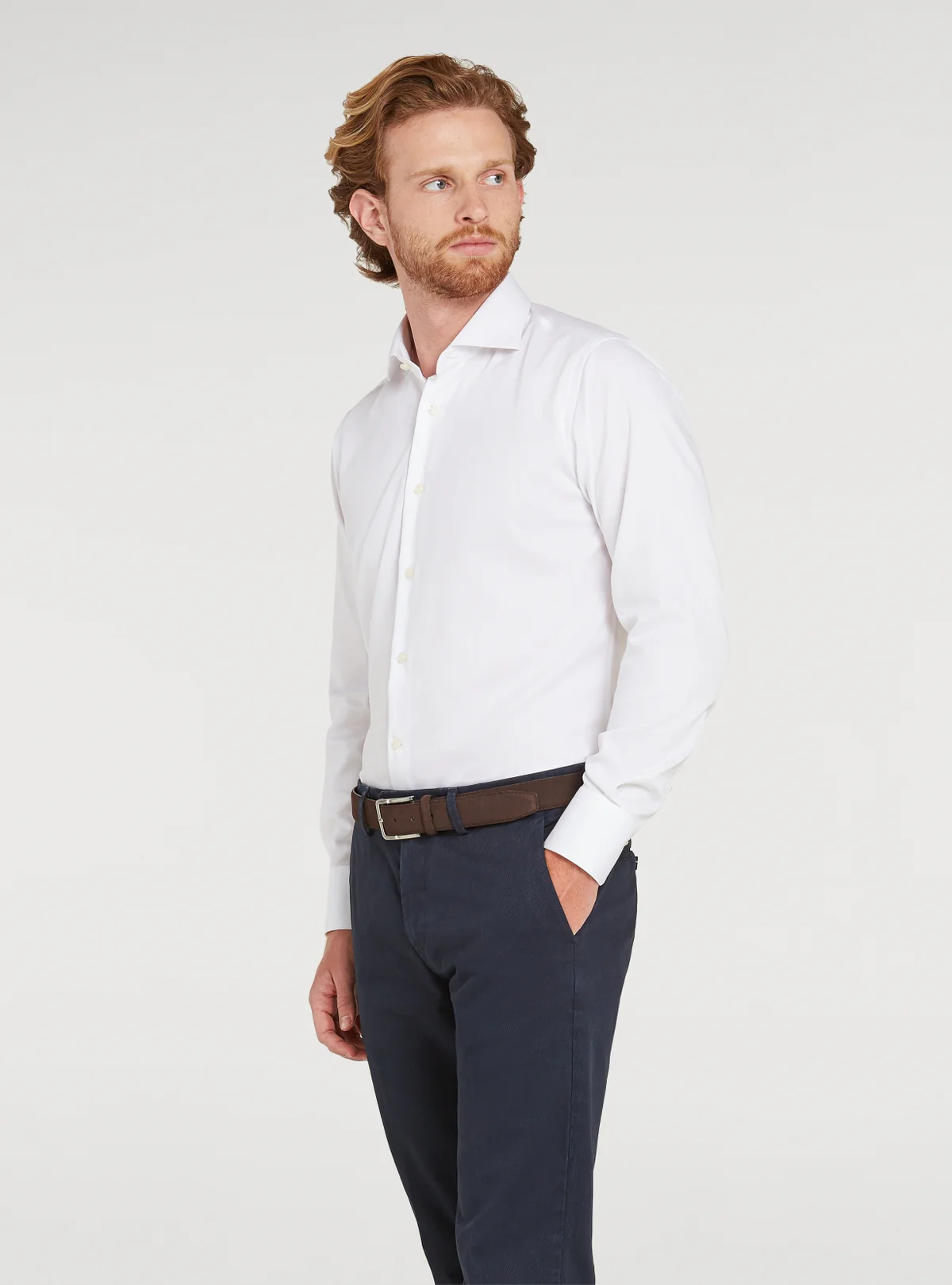 Camicia Oxford collo francese in cotone. - Image 3