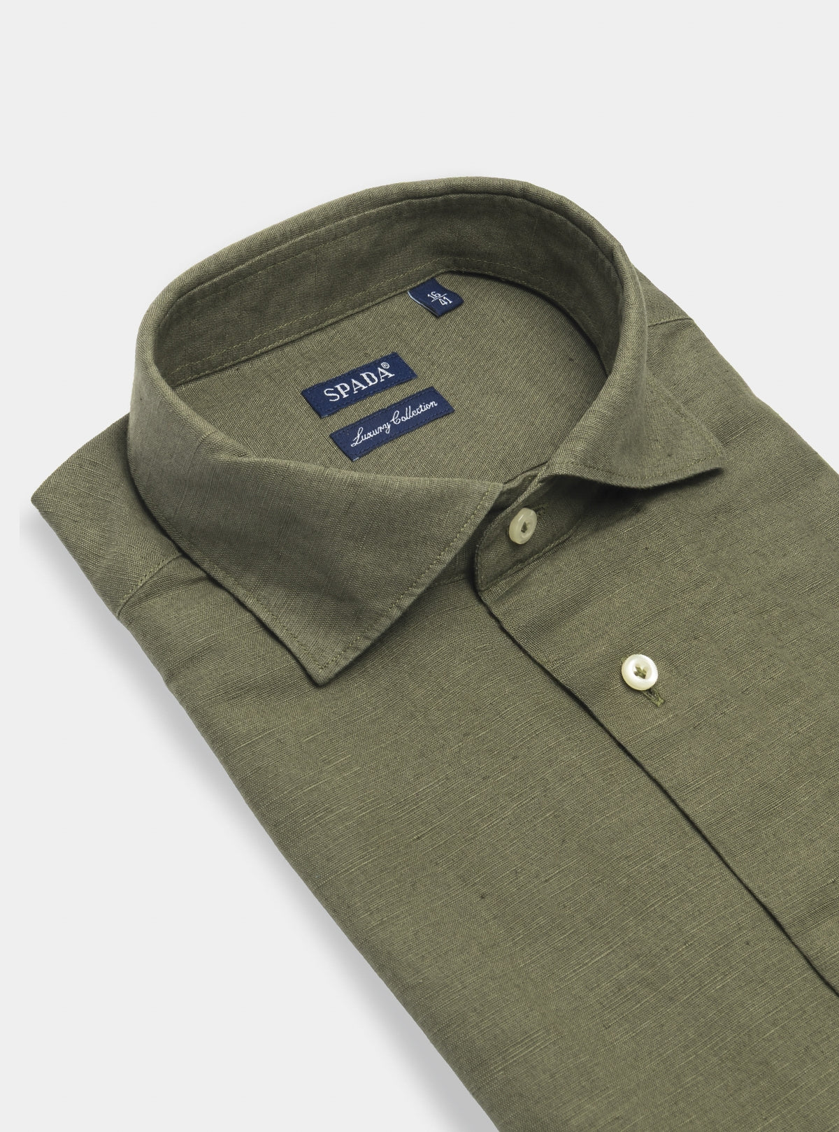 Camicia collo francese in lino e cotone - Image 2